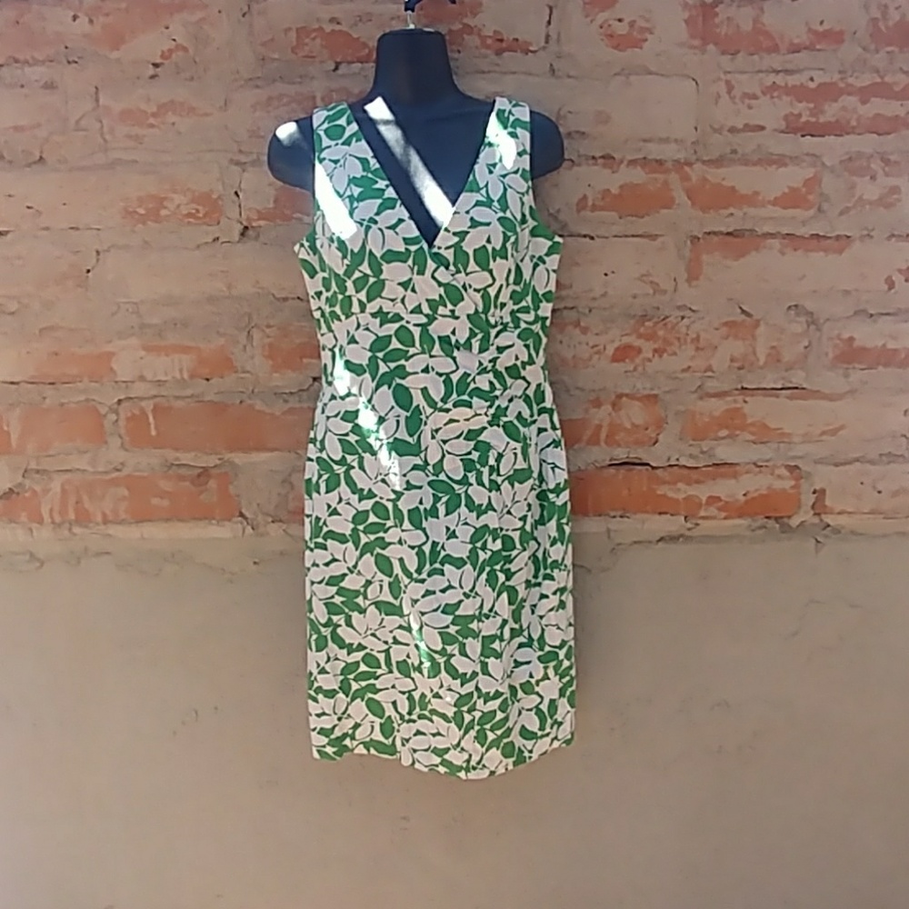 Donna Ricco Faux Wrap Sheath Dress 6 GUC